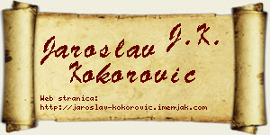 Jaroslav Kokorović vizit kartica